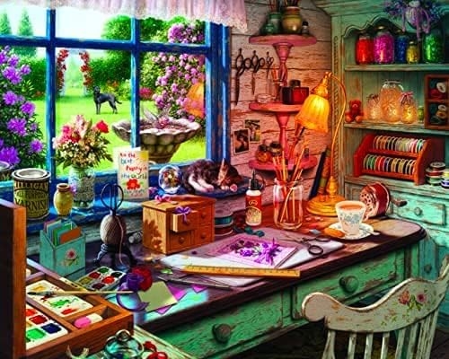 Mom's Craft Room.